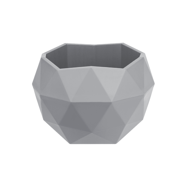 Кашпо "Топаз" (0,45л.) Цв. Серый жемчуг