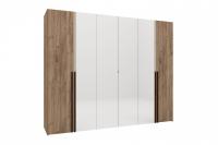 Кара 7 Шкаф для одежды и белья 6 дв. Дуб Табачный Craft/Велюр