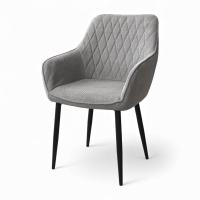 Стул JZC-2574 металл черный, ткань 355А-13 Серый