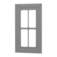 Фасад РОМБ серый 400 СТЕКЛО