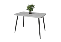 Стол Корсика CRAFT 32,1070(+380)*700,Раздвижной, (ЛДСП Цемент Светлый) В1, металл черный