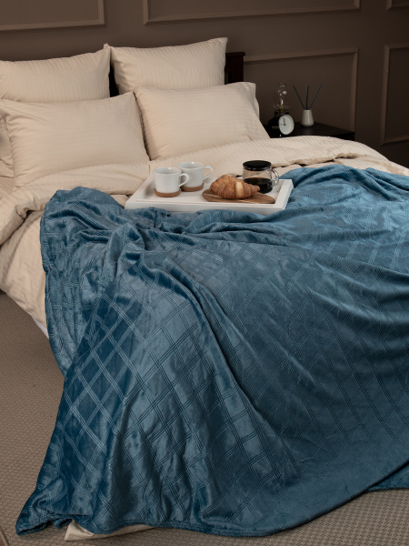 Плед Texrepublic фланель тиснёный 200*220 АРТ.93389