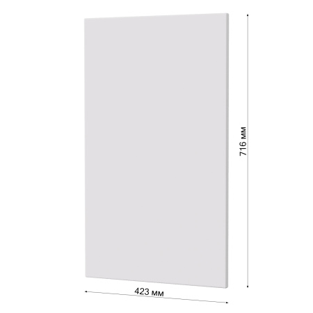 Фасад БЕЛЫЙ МАТОВЫЙ 423 на угловой верх