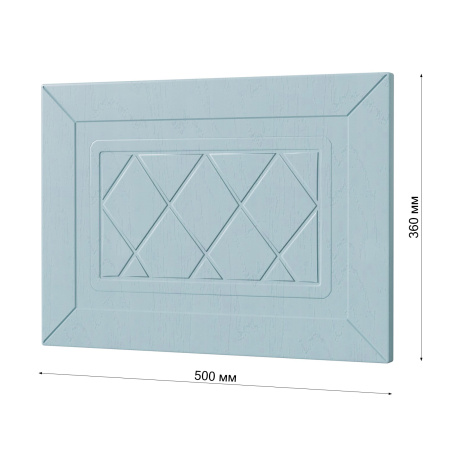 Фасад РОМБ голубой h = 360 * 500