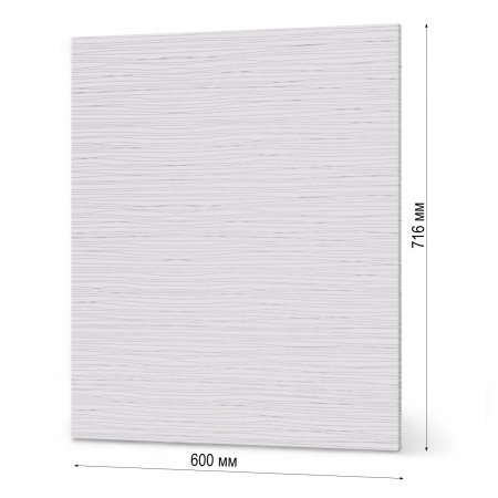 Фасад БЕЛЫЙ СТРАЙП 600 для посудомоечной машины