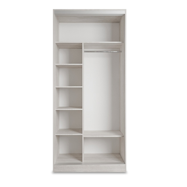 Шкаф-купе Клэр с зеркалом 1000х600х2200 сосна лофт-хром