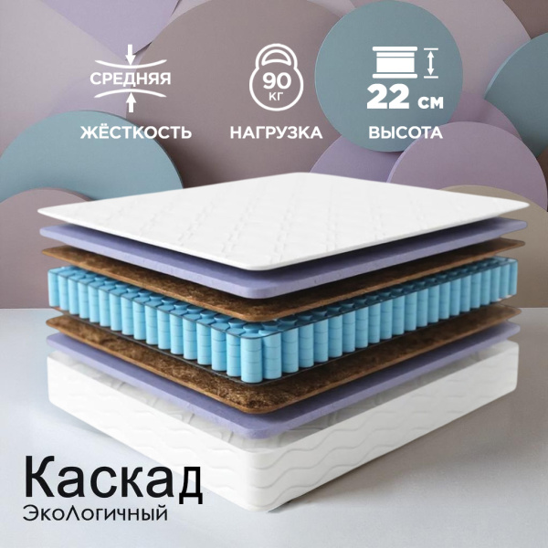 Матрас Комфорт "ЭкоЛогичный" Каскад 900*2000