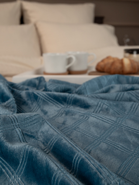 Плед Texrepublic фланель тиснёный 200*220 АРТ.93389