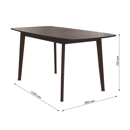 Стол  TVE-6822 Merlot Beech (MB), 1200(+300)*800*750