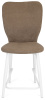 Стул Чинзано ПОЛУБАРНЫЙ, Т184 кофе с молоком+нога 1R38 Bh500 полубарный мини белый 
