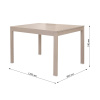 Стол TVE-6745BBH, beech wood, Milky White Beech