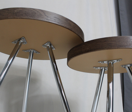 Стол журнальный Sheffilton SHT-CT18  гнутая фанера/ мет