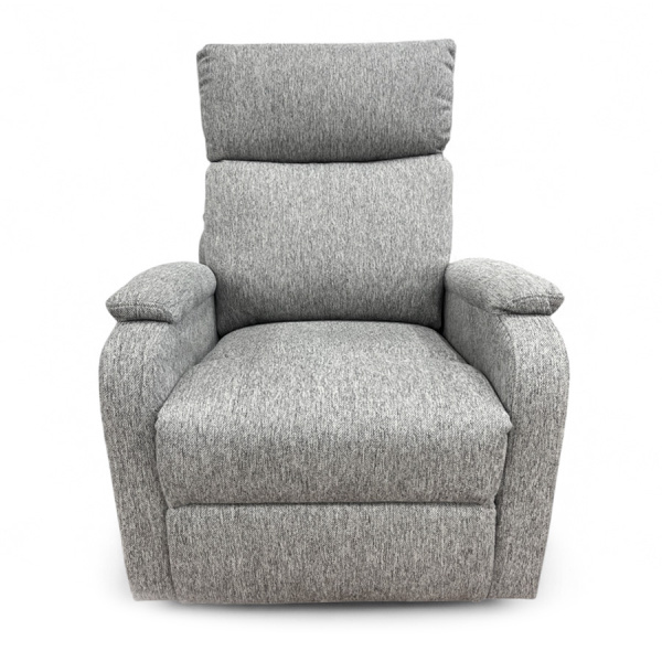 Кресло-реклайнер  YF-S 8025  ткань  белый лен, механич. реклайнер, ручн. управление