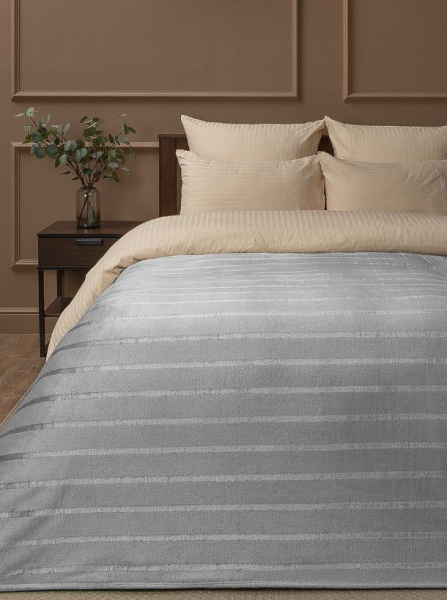 Плед Texrepublic фланель однотон страйп 150*200 94357