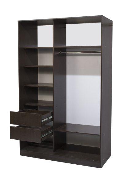 Каркас Шкафа-купе БН-61 с ящ. 2 двери 1400х600х2200/ ВЕНГЕ