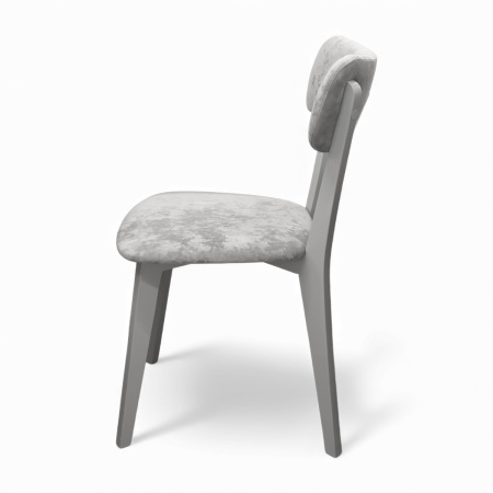 Стул Дельта дымчатая эмаль, ткань Катания 18 св.грифельный