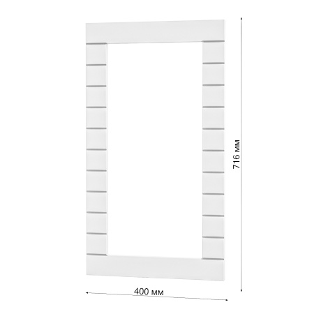 Фасад БЕЛЫЙ ГЛЯНЕЦ 400 СТЕКЛО