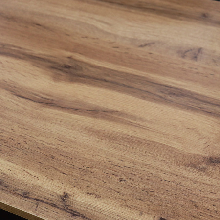 Стол Беседа НЕРАСКЛ 980*580 (Дуб вотан) B1, Опоры КОРИЧНЕВЫЙ+ЛДСП (Бодега темн)