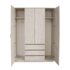 Шкаф ВЕНСЕН Сосна Лофт 4-х дв., 3 ящ, Зеркало / Сосна Лофт 