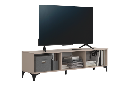 Тумба 2 Рич кашемир/фрапучино матовый/черный