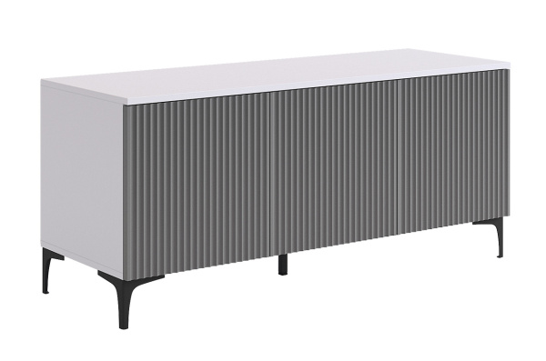 Зефир Тумба 115.01 белое дерево/серый (эмаль)