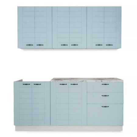 Кухонный гарнитур СОНЕТ  1,8  м  Сосна ЛОФТ / Дуб БИРЮЗА