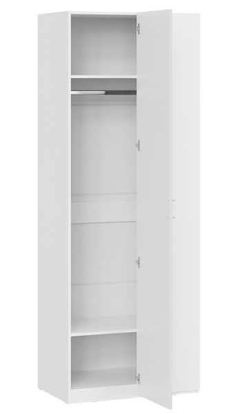 Стелла Шкаф угловой Белый холст/Белый жемчуг