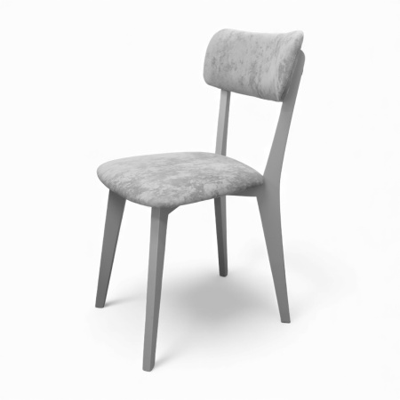 Стул Дельта дымчатая эмаль, ткань Катания 18 св.грифельный