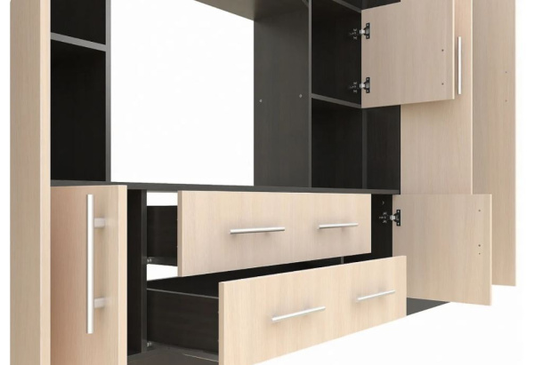 Стенка для гостиной Октавия Дуб Феррара/Дуб Кремона