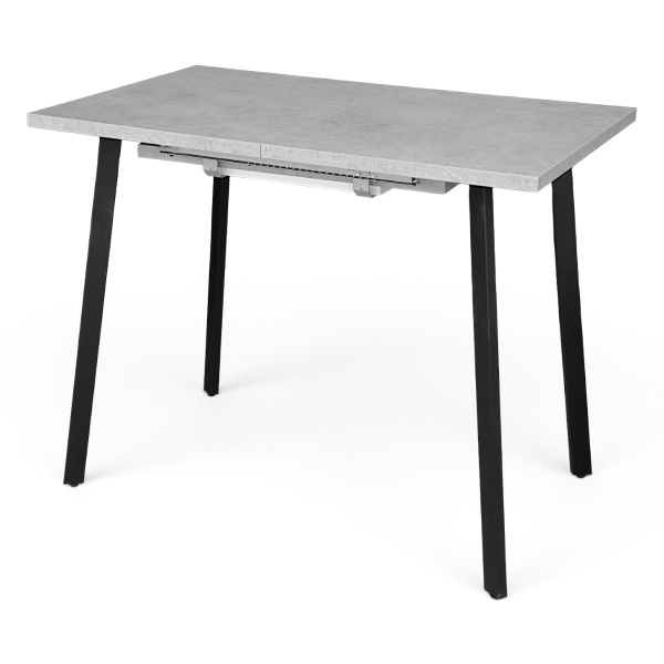 Стол ТИТО 96(156)*60Бетон Чикаго светлый/Черный