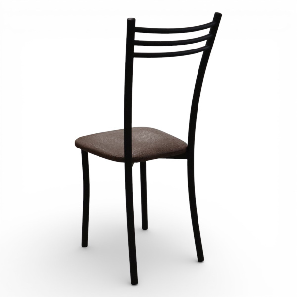 Стул Трио Стандарт (черный, к/з Кайман коричневый 047)