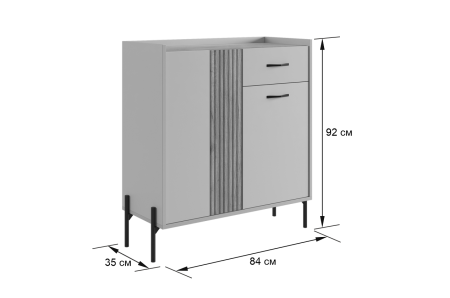 Гостиная Доминика К3(2620*350*1950)кашемир/дуб крафт золотой