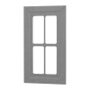 Фасад РОМБ серый 400 СТЕКЛО