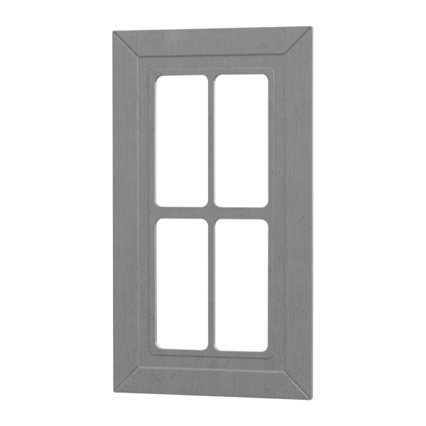 Фасад РОМБ серый 400 СТЕКЛО