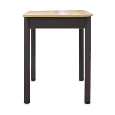 Стол Беседа НЕРАСКЛ 980*580 (Дуб вотан) B1, Опоры КОРИЧНЕВЫЙ+ЛДСП (Бодега темн)