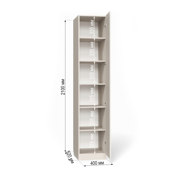 Шкаф Лофт 1дв д/белья 