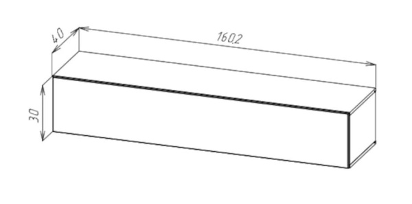Шкаф навесной POINT ТИП-30