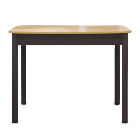 Стол Беседа НЕРАСКЛ 980*580 (Дуб вотан) B1, Опоры КОРИЧНЕВЫЙ+ЛДСП (Бодега темн)