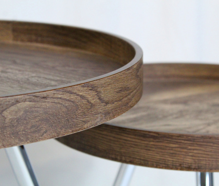 Стол журнальный Sheffilton SHT-CT18  гнутая фанера/ мет