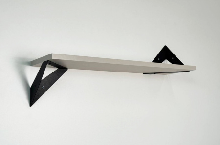 Полка навесная Рич кашемир/черный