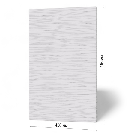 Фасад БЕЛЫЙ СТРАЙП 450 для посудомоечной машины