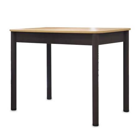 Стол Беседа НЕРАСКЛ 980*580 (Дуб вотан) B1, Опоры КОРИЧНЕВЫЙ+ЛДСП (Бодега темн)