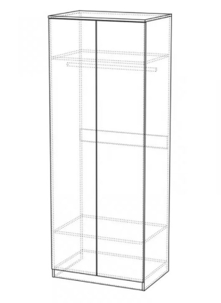 Шкаф 2-х дверный Римини