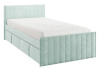 Кровать с ящиками Твикс 90х200 см (мята (велюр))