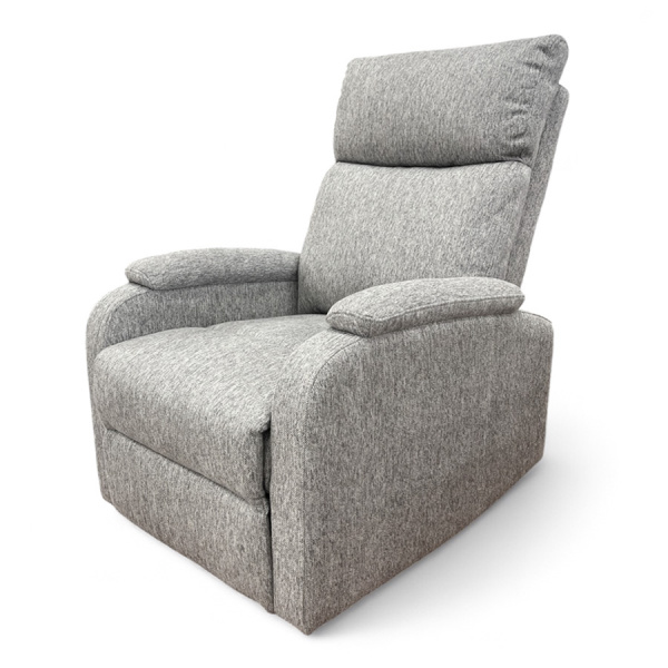 Кресло-реклайнер  YF-S 8025  ткань  белый лен, механич. реклайнер, ручн. управление