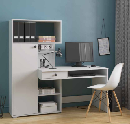 КВАДРО стол письменный Белый 