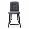 Стул Абсент NEW ПОЛУБАРНЫЙ , Т177 Графит +нога 1R38 Bh500 полубарный мини черный