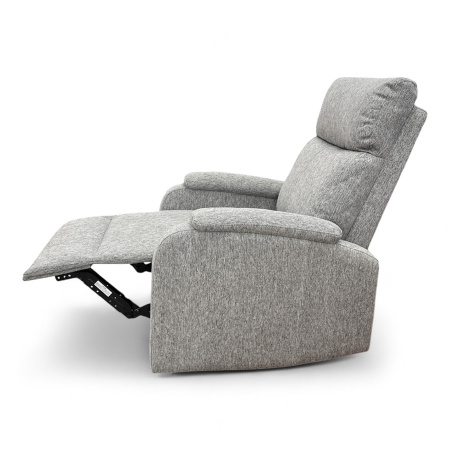 Кресло-реклайнер  YF-S 8025  ткань  белый лен, механич. реклайнер, ручн. управление