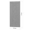 Фасад РОМБ серый 342 торцевой