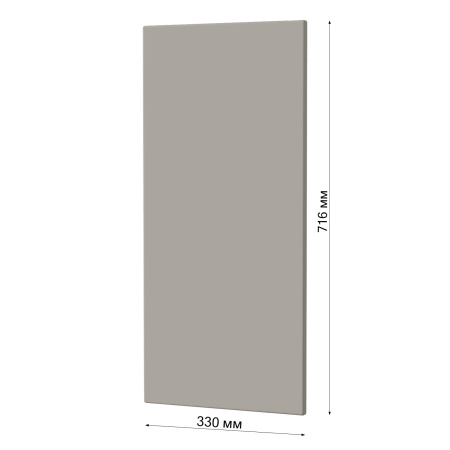 Фасад СЕРЫЙ МАТОВЫЙ 342 торцевой